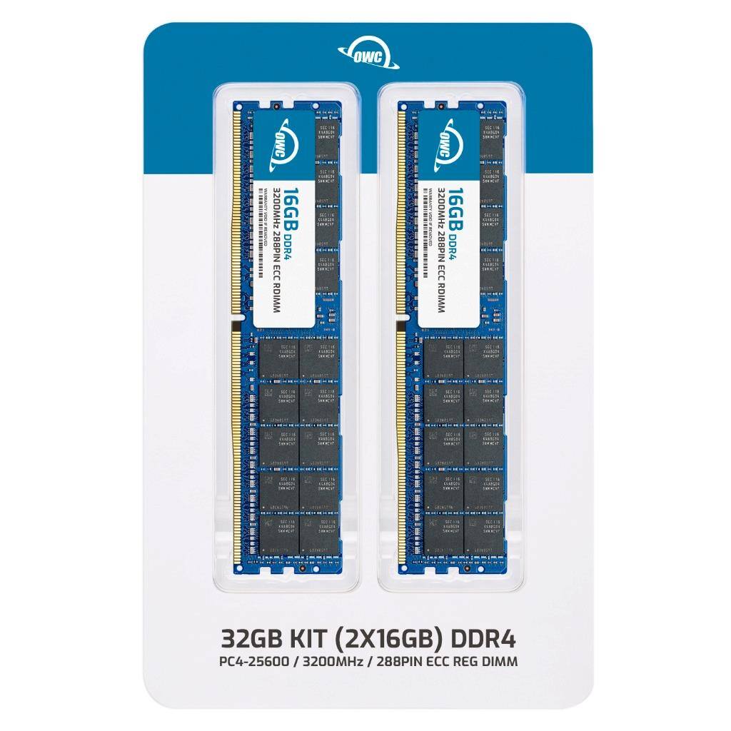 OWC 32GB KIT (2X16GB) DDR4  
3200MHz / 288PIN ECC REG DIMM  
PC4-25600