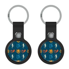 Keyscaper - Marvel Fantastic Four Pattern 2 Airtag Holder 2-Pack - Black