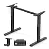 Front. Costway - Costway Electric Standing Desk Frame with LED Display Memory Positions for 40"-48" Desktop - Black.