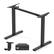 Front. Costway - Costway Electric Standing Desk Frame with LED Display Memory Positions for 40"-48" Desktop - Black.