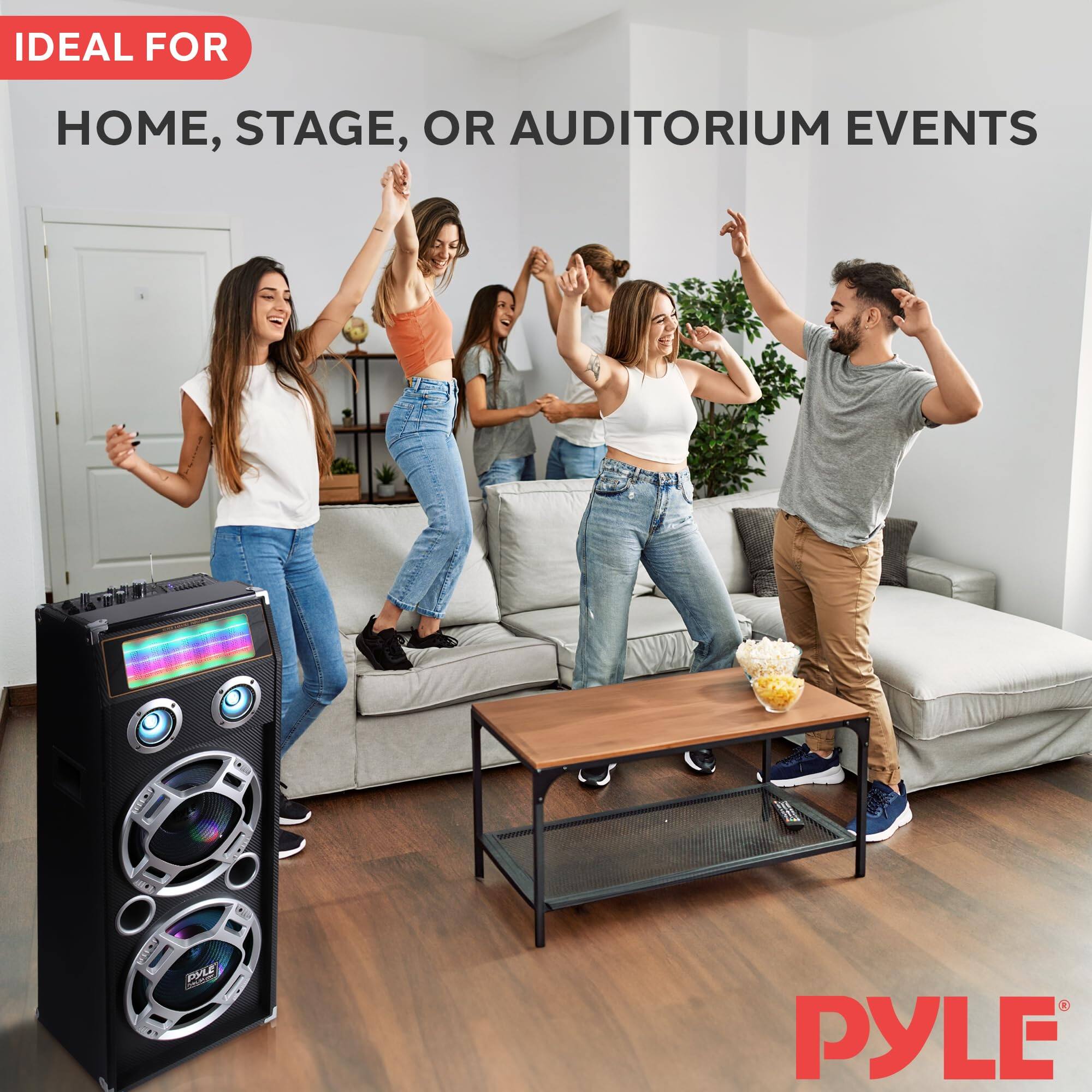 IDEAL FOR HOME, STAGE, OR AUDITORIUM EVENTS

PYLE