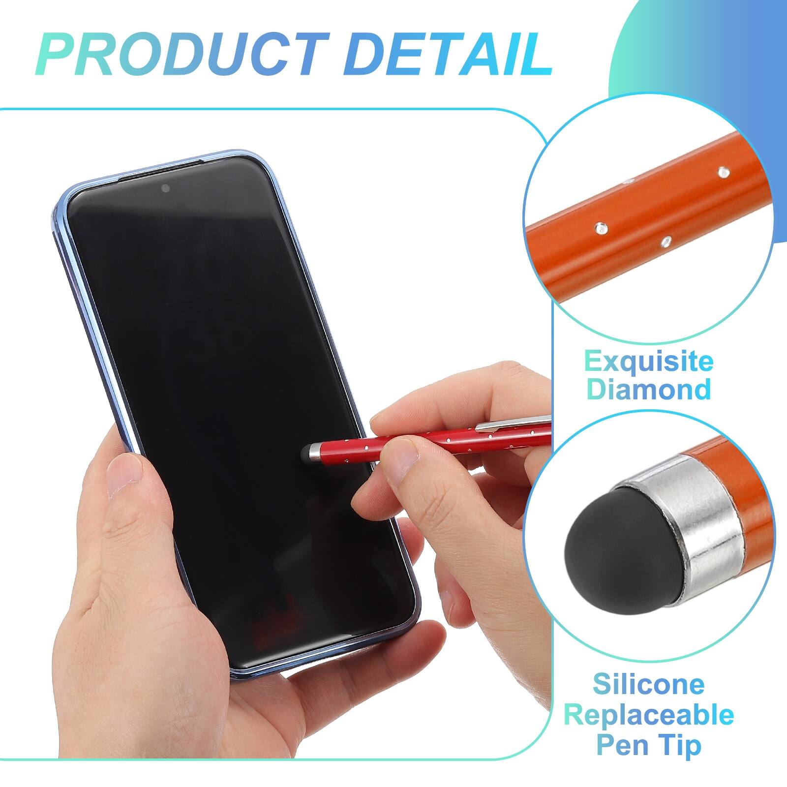 PRODUCT DETAIL

Exquisite Diamond Silicone Replaceable Pen Tip