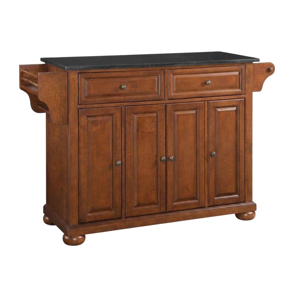 Crosley Furniture - Alexandria Granite Top Full Size Kitchen Island/Cart - Cherry price history on PriceWatchPro