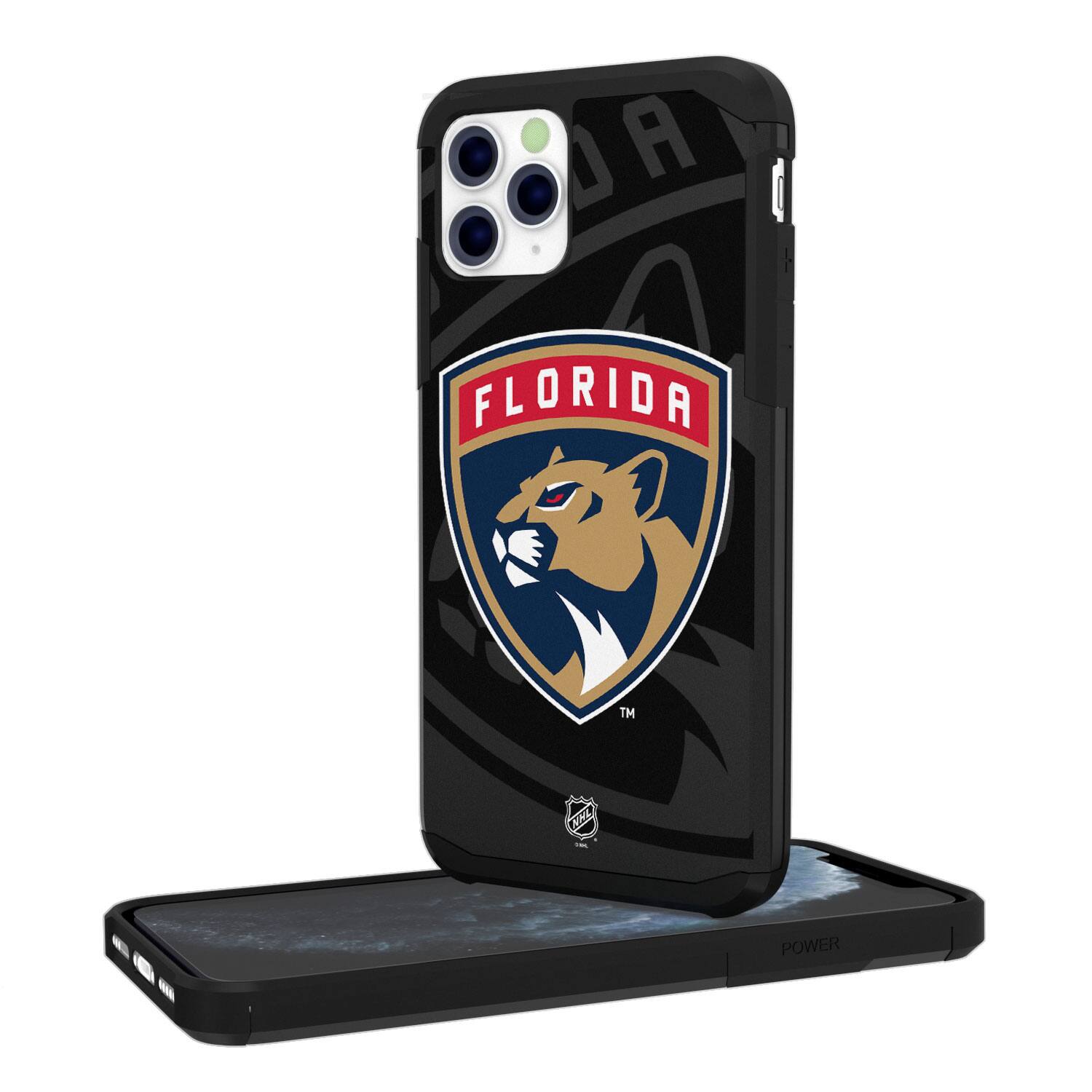 Keyscaper - NHL - Florida Panthers iPhone Mono Tilt Rugged Case - 12 mini - Multicolor