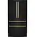 Alt View 34. Café - 23.2 Cu. Ft. 4-Door French Door Counter-Depth Smart Refrigerator with Dual Dispense AutoFill Pitcher - Matte Black.