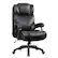 Angle. Brick Attic - 500lbs Heavy Duty Executive Breathable Leather Office Chair with Adjustable High Back, Lumbar Support Swivel PC Chair - Black.