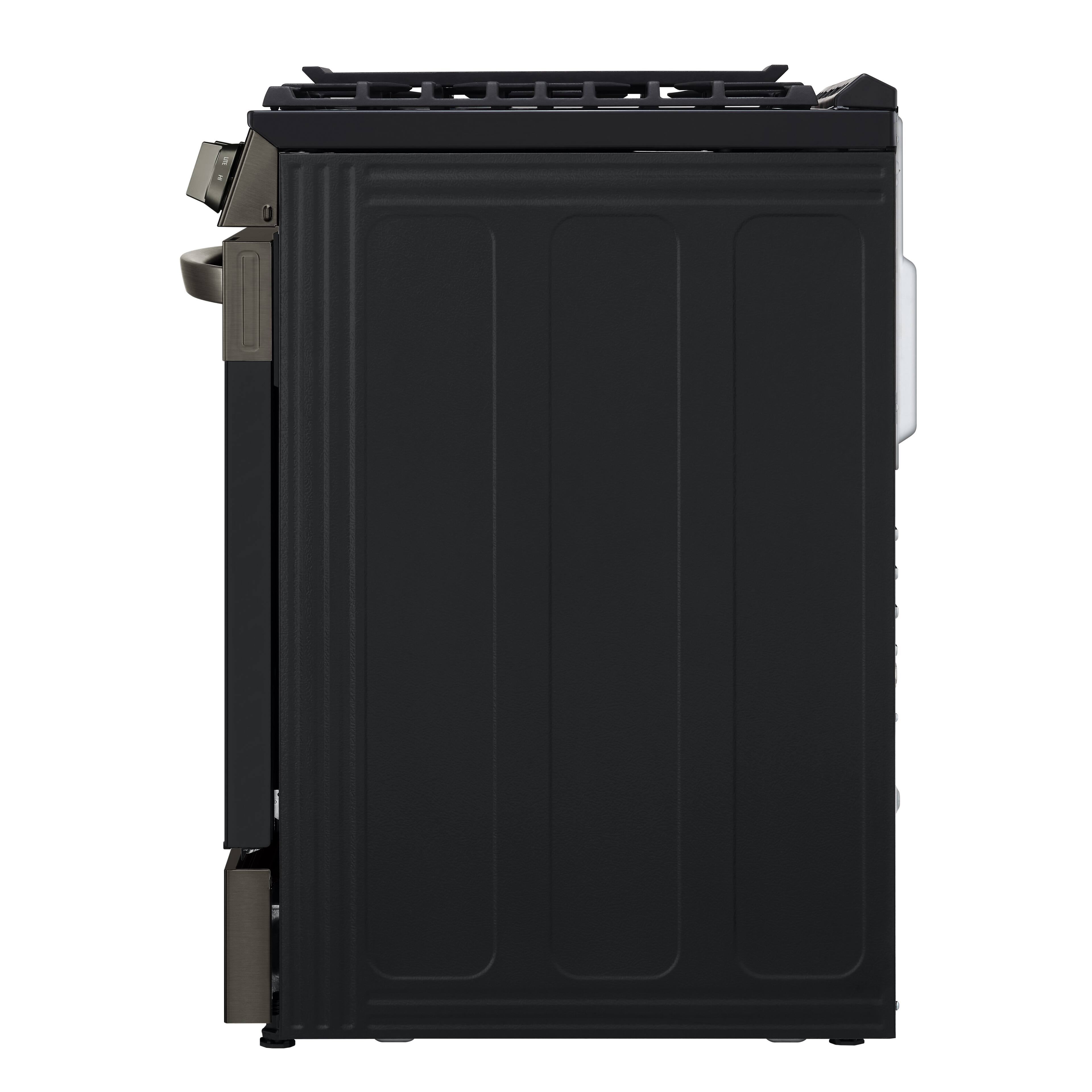 Alt View 25. LG - 5.8 Cu. Ft. Smart Slide-In Gas True Convection Range with EasyClean and Air Fry - PrintProof Black Stainless Steel.