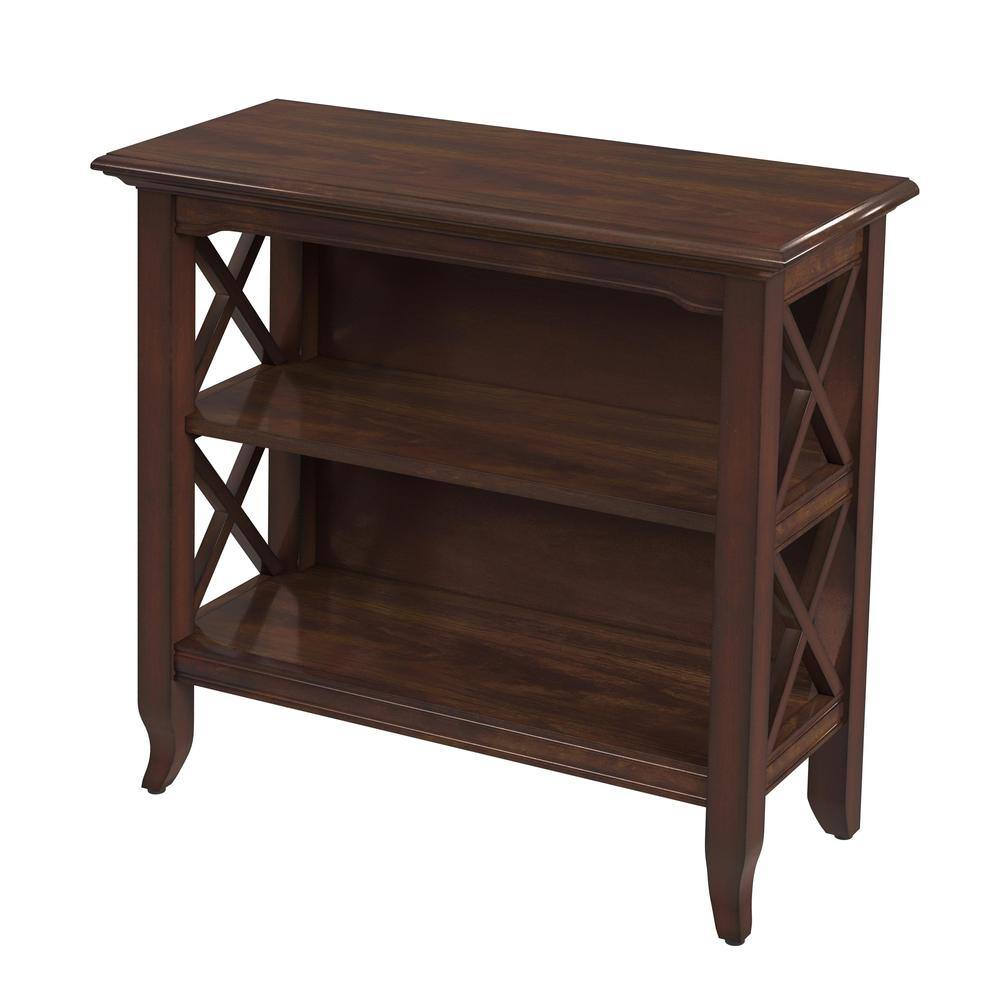 Alt View 2. Butler Specialty - Newport 32"W 2 Shelf Bookcase - Dark Brown.