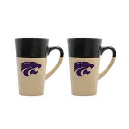 The Fanatic Group - Kansas State Wildcats 16oz. Two-Pack Ceramic Mug Set - Black