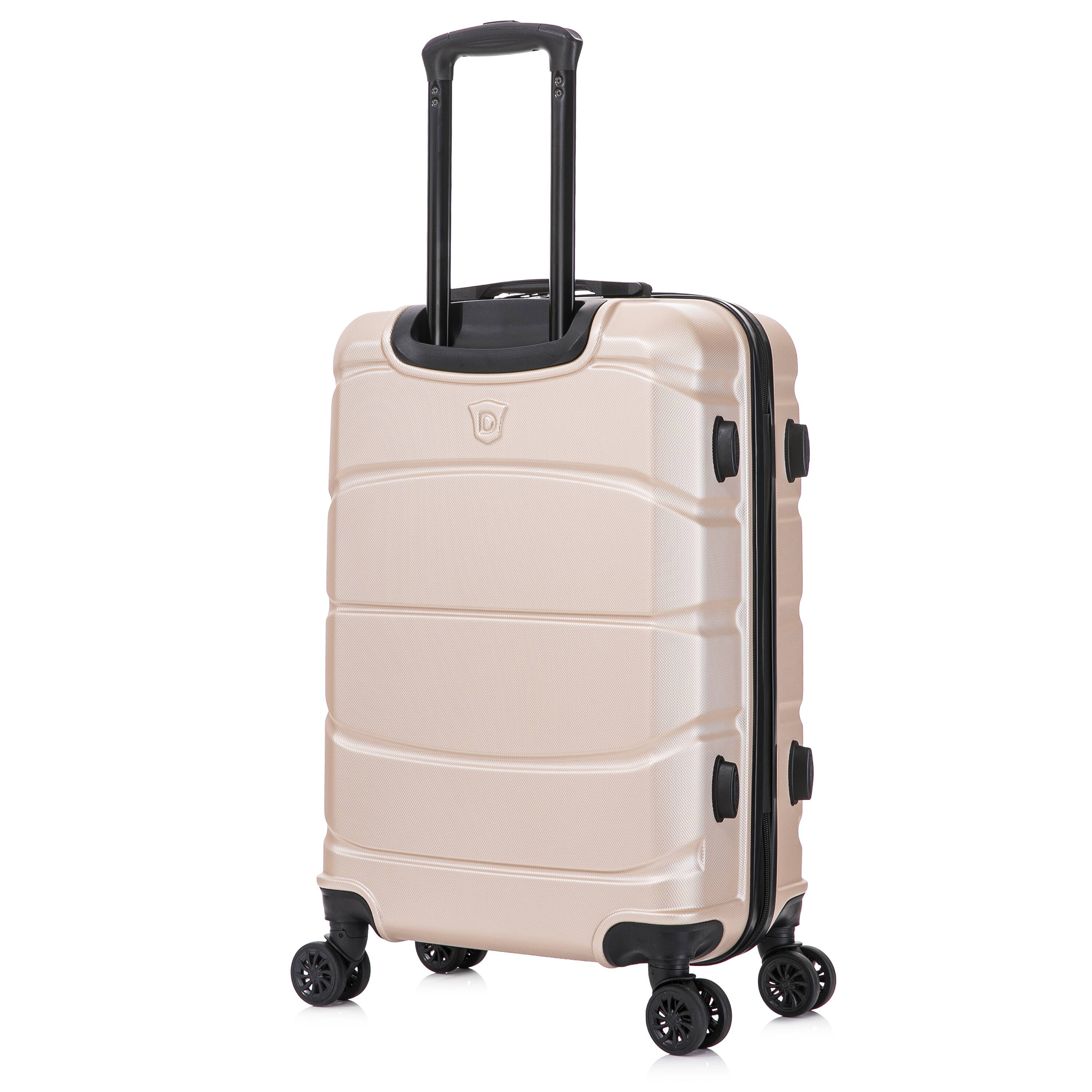Alt View 5. DUKAP - Sense Lightweight Hardside Spinner Luggage 24" - CHAMPAGNE.