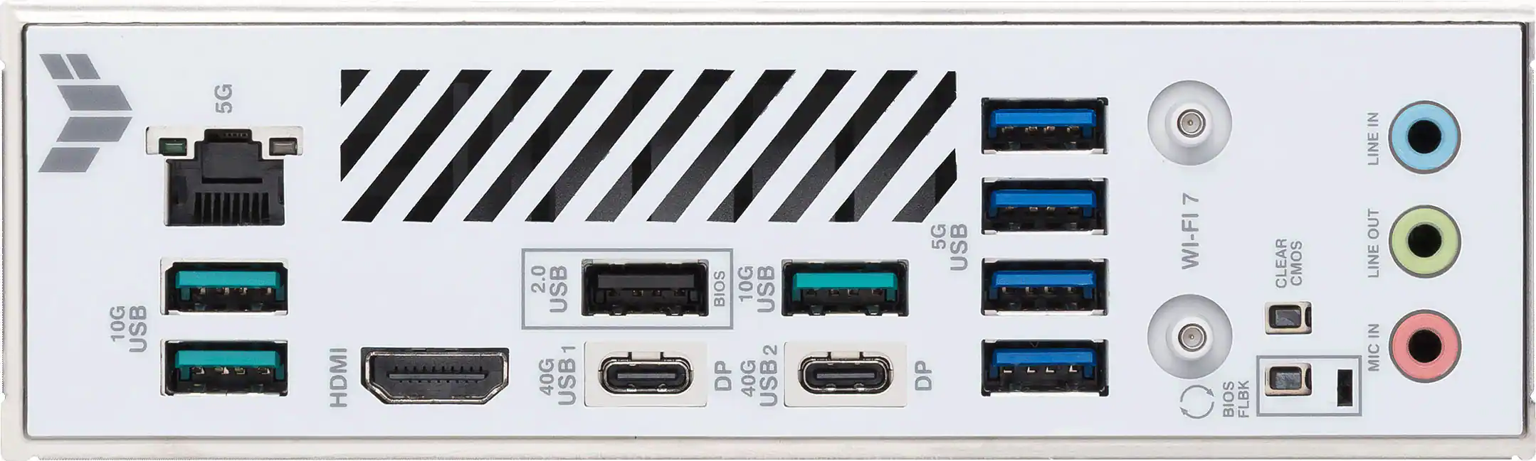 SG + I 10G USB HDMI 2.0 USB 1 40G USB SOIR 10G USB DP 40G USB2 SG USB DP 7 WI-FI C SOre FLOR YIIO CMOS OUT LINE MIC IN