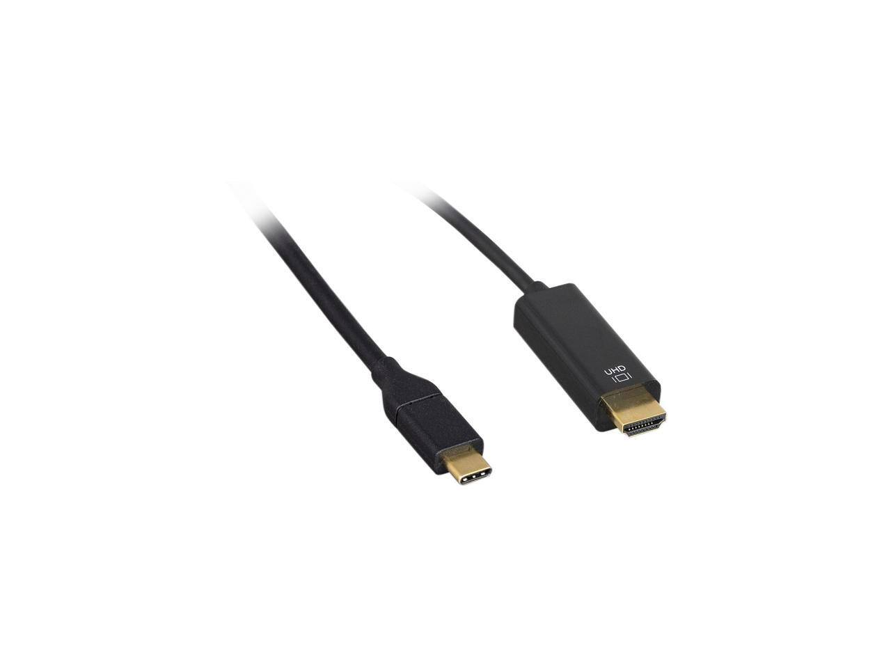 Front. Nippon Labs - Nippon Labs USB 3.1 Type C to HDMI Cable 4K@60HZ, 3 ft. M-M, Black USB-C to HDMI Adapter Cable.