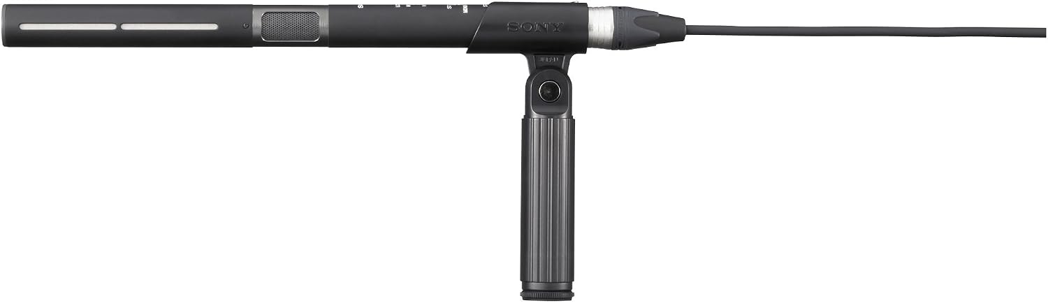 Front. Sony - Sony ECM-680S Ms Stereo Shotgun Microphone, 50 Hz to 20 Khz Frequency Response - Black.