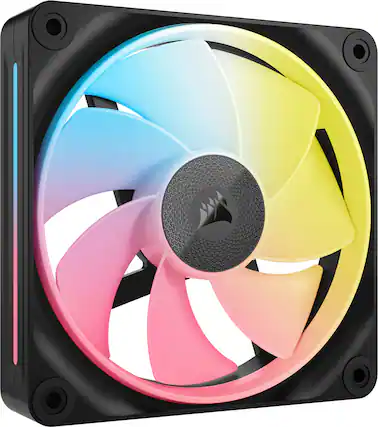 Front. CORSAIR - iCUE LINK LX120-R RGB 120mm PWM Reverse Blade Computer Case Expansion Fan - Black.