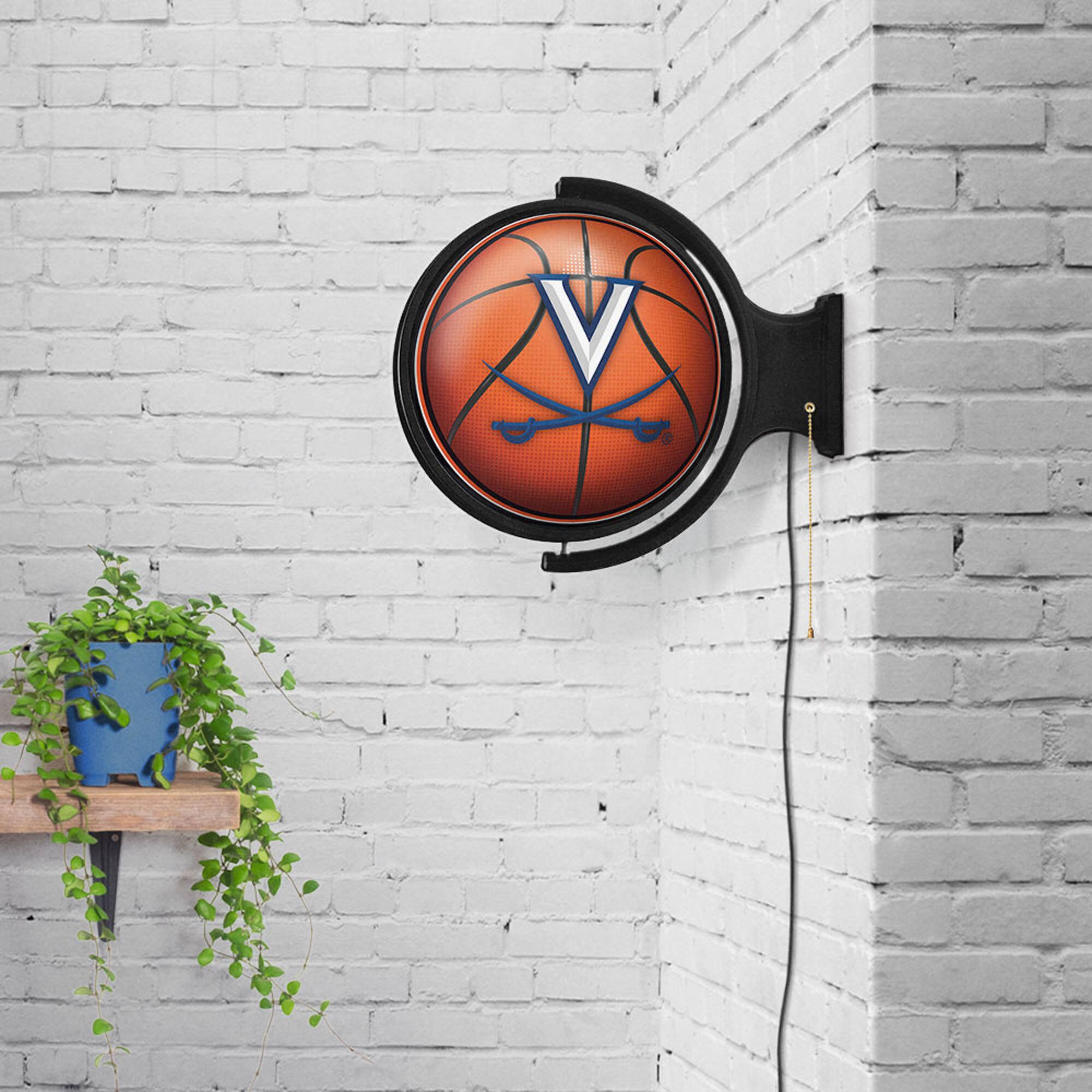 Alt View 3. The Fan-Brand - Virginia Cavaliers Basketball 21'' x 23'' Rotating Lighted Wall Sign - Multicolor.
