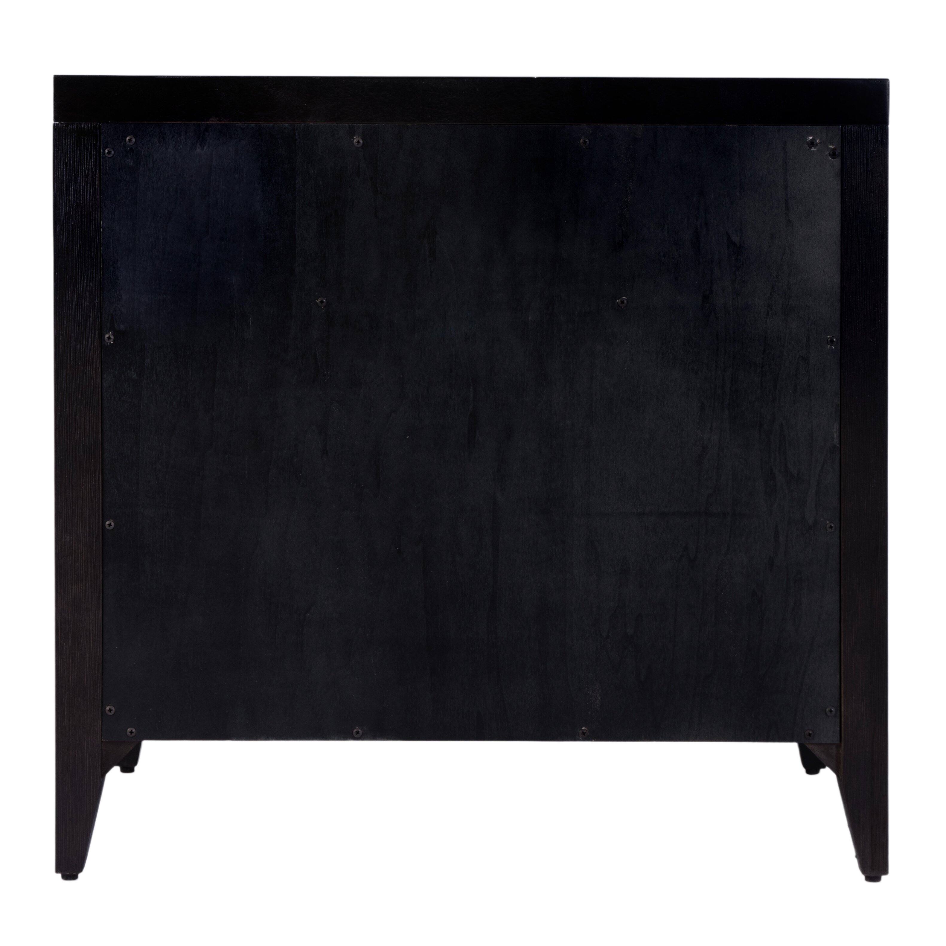 Alt View 5. Butler Specialty - Dana 28 in. W Rectangular Wood 2 Drawer Nightstand with Top Shelf - Coffee.