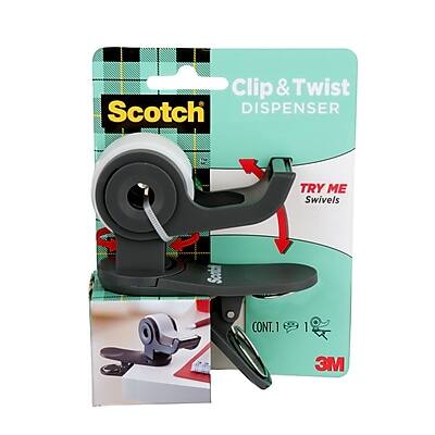 Clip & Twist  
Scotch Dispenser  

TRY ME  
Swivels  

CONT. 1  

3M