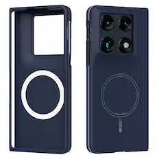 Front. Dteck - Magnetic Case for Motorola Razr Fold (2026) Anti-Scratch Shockproof Rugged PC Slim Fit Wireless Charging Cover - Darkblue.