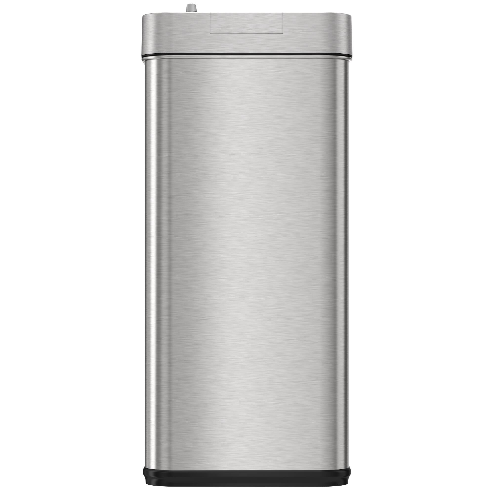 Alt View 14. iTouchless - 13 Gallon Touchless Sensor Wings Lid Trash Can with Pet-Proof Lid and AbsorbX Odor Control, Stainless Steel Kitchen Bin - Silver.