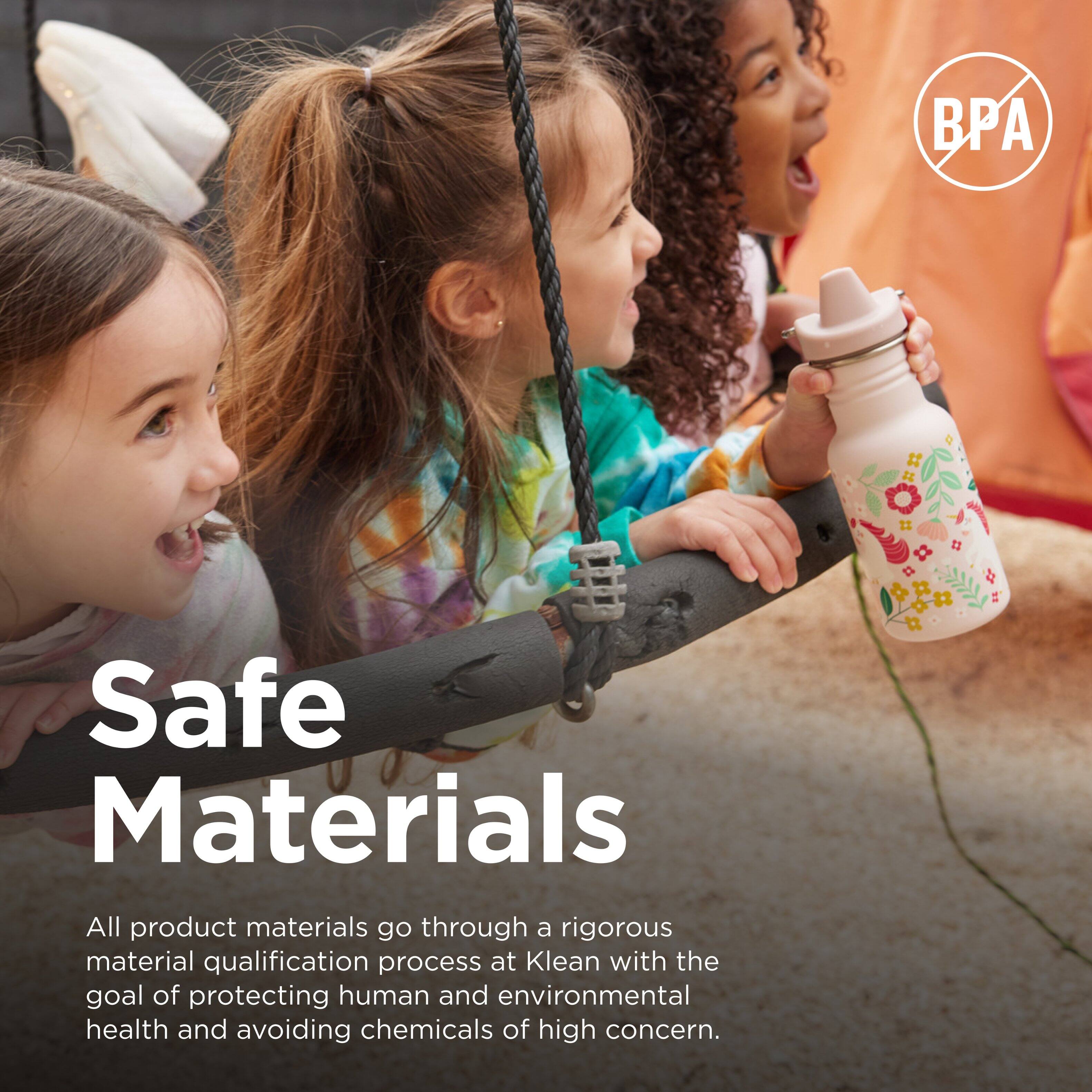 Safe Materials

All product materials go through a rigorous material qualification process at Klean with the goal of protecting human and environmental health and avoiding chemicals of high concern.