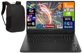 HP - OMEN Laptop 17.3 QHD Display (Ryzen AI 9 365, 16GB, 1TB SSD, GeForce RTX 5070, RGB KB, Win 11 Pro) w/17in Backpack