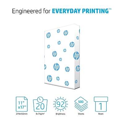 Engineered for EVERYDAY PRINTING™

11" x 17"
279mm x 432mm

20 lb, 75g/m²

92 Brightness

500 Sheets

1 Ream