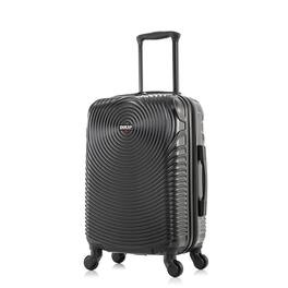 DUKAP - Inception Lightweight Hardside Spinner Luggage 20" Carry-On - Black