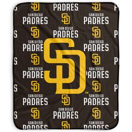 Pegasus - San Diego Padres 50" x 60" Repeat Wordmark Fleece Blanket - Multicolor