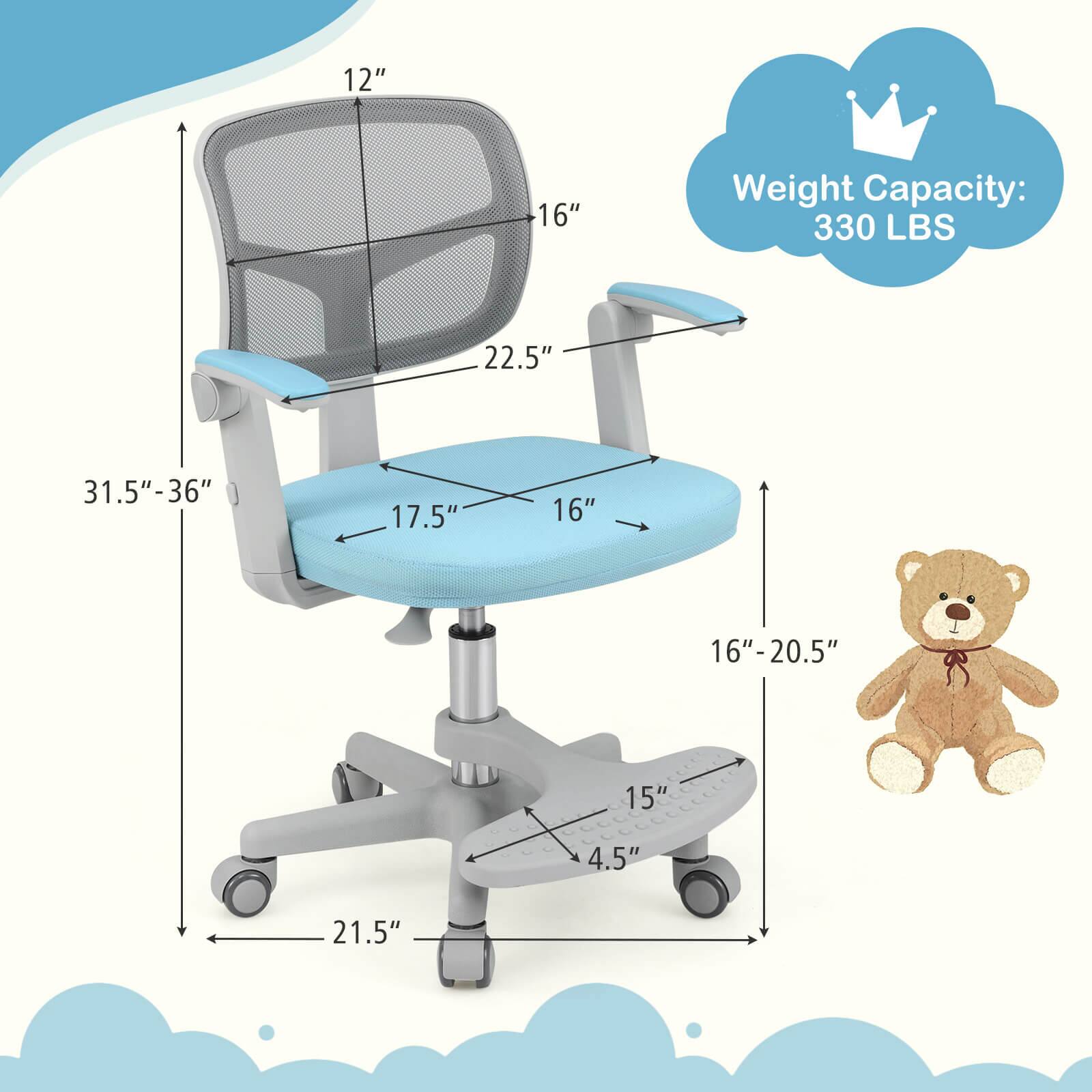 12"  
16"  
Weight Capacity: 330 LBS  
22.5"  
31.5"-36"  
17.5"  
16"  
16"-20.5"  
15"  
4.5"  
21.5"