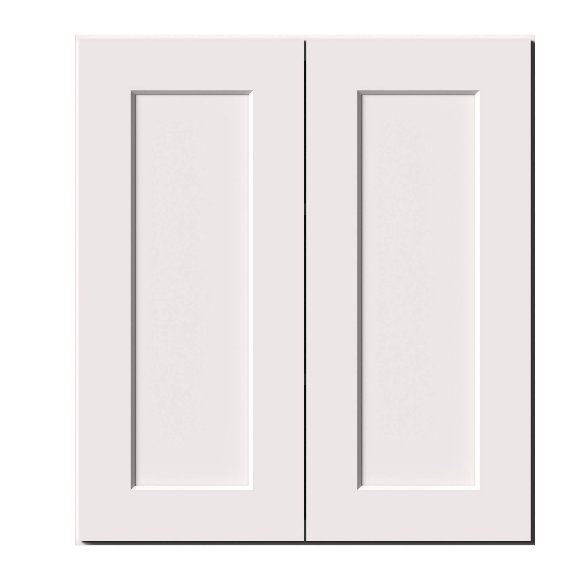 Alt View 1. Boyel Living - 27-in W x 30-in H x 12-in D Shaker RTA Kitchen Wall Cabinet with Soft-Close - White Shaker.