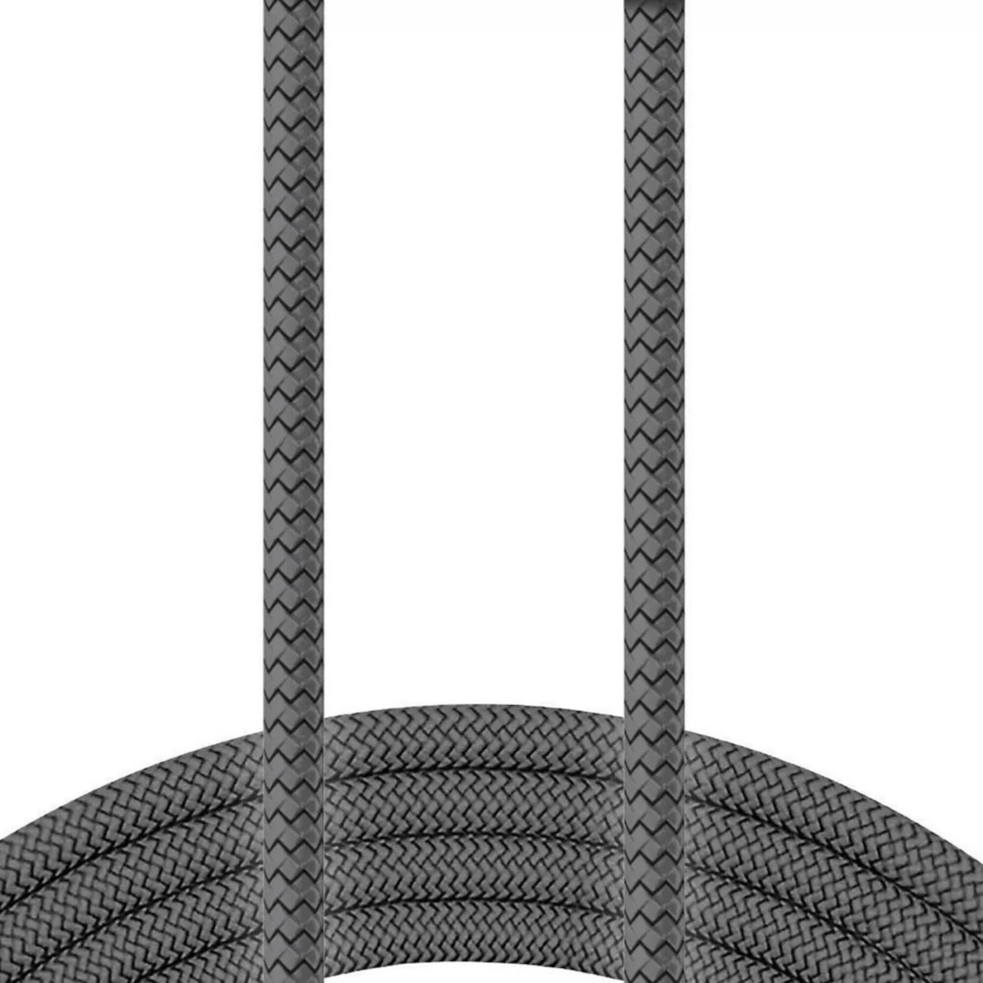 Alt View 3. Xyst - Charge and Sync USB to USB-C Braided Cable 10Ft - Black.