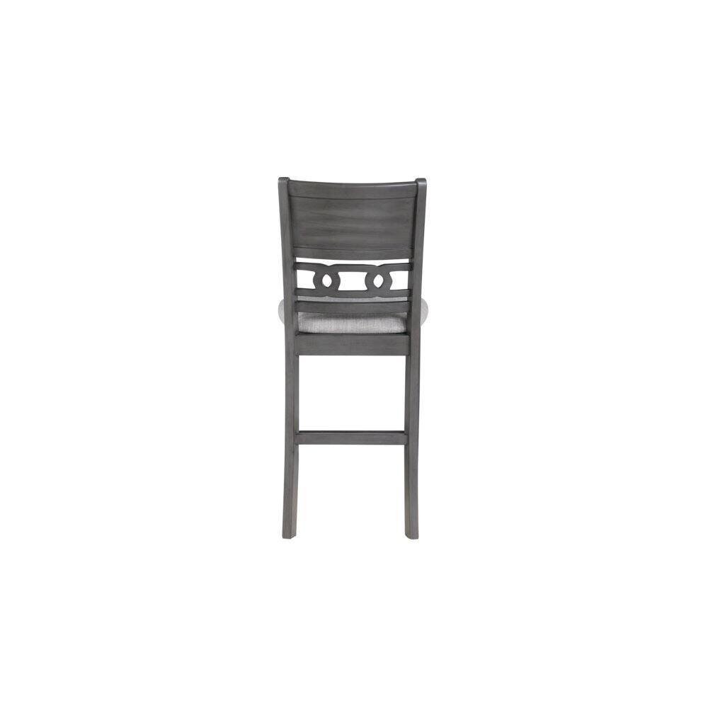 Angle. New Classic Furniture - Furniture Gia Solid Wood Counter Table 2 Chairs in Gray - Gray.