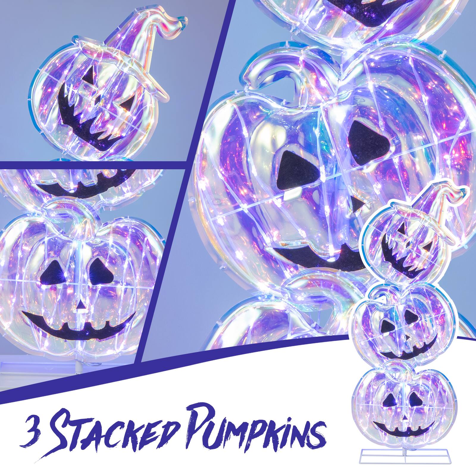 3 Stacked Pumpkins