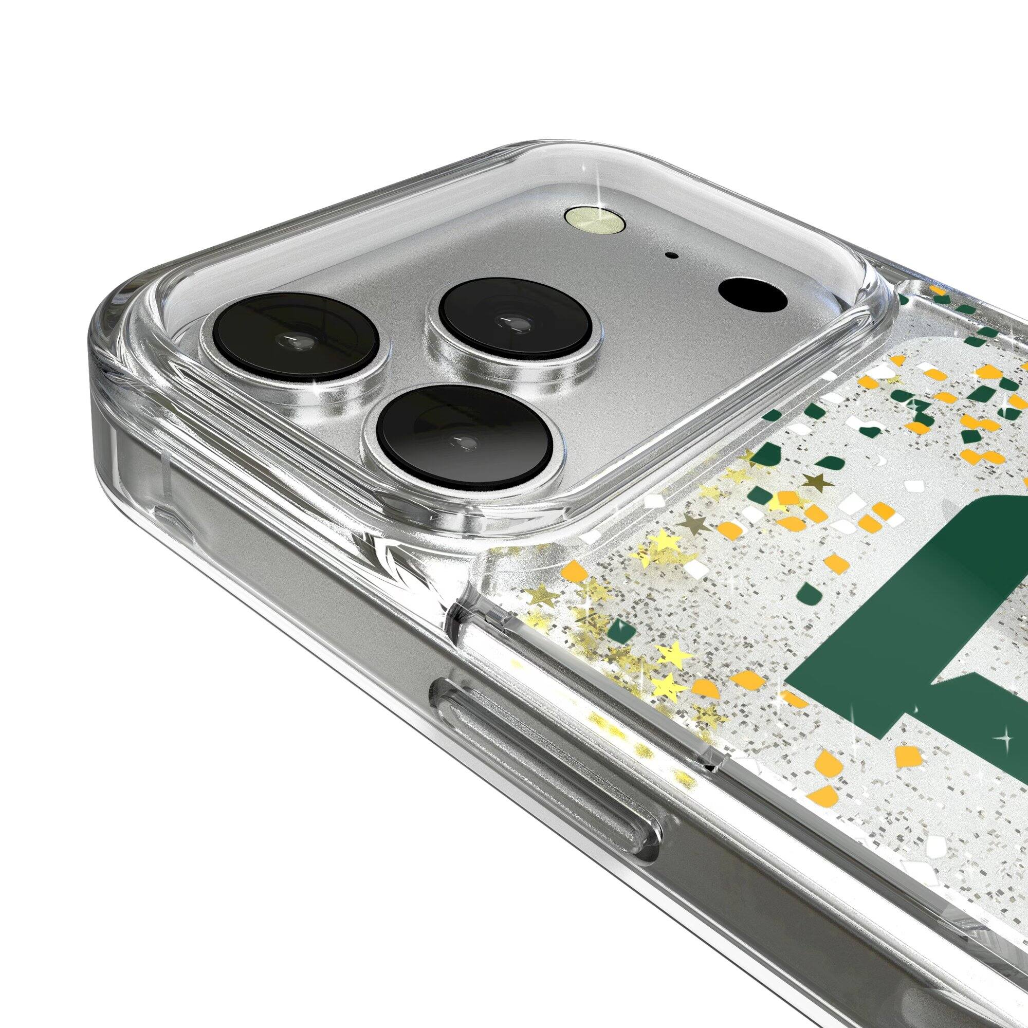 Alt View 2. Keyscaper - Baylor Bears iPhone Glitter Case with Confetti Design - 13 - Multicolor.