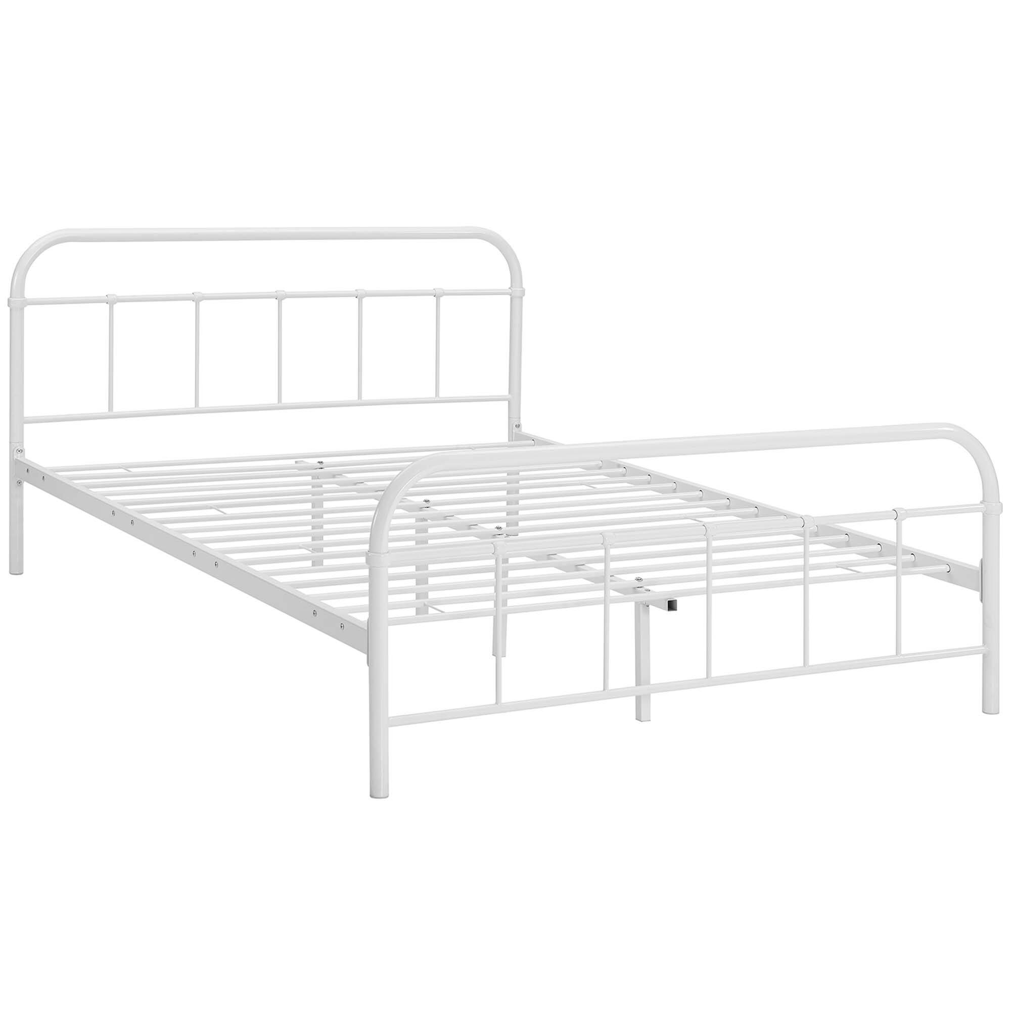 Back. Modway - Linnea Fabric Queen Bed - Gray.