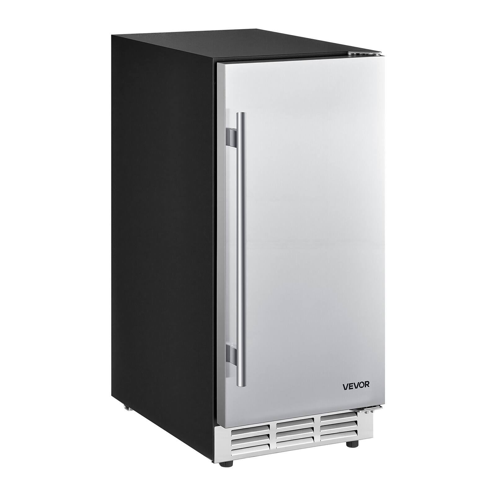 Alt View 5. VEVOR - Outdoor Beverage Refrigerator, 15 Inch Undercounter Drink Fridge, 304 Stainless Steel Door, 3.0 Cu. Ft, Hold 94 Cans - Silver;Black.