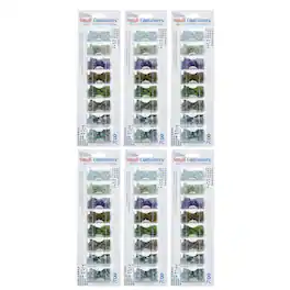 Elizabeth Ward Bead Storage Solutions 8 Piece Craft Storage Containers (6 Pack) - Clear
