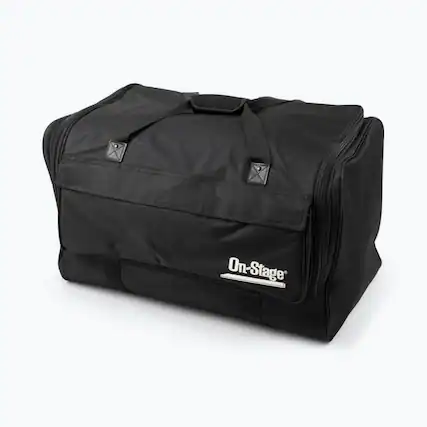 Front. On Stage Stands - On-Stage SB1200 12" Speaker Bag, Black - Black.
