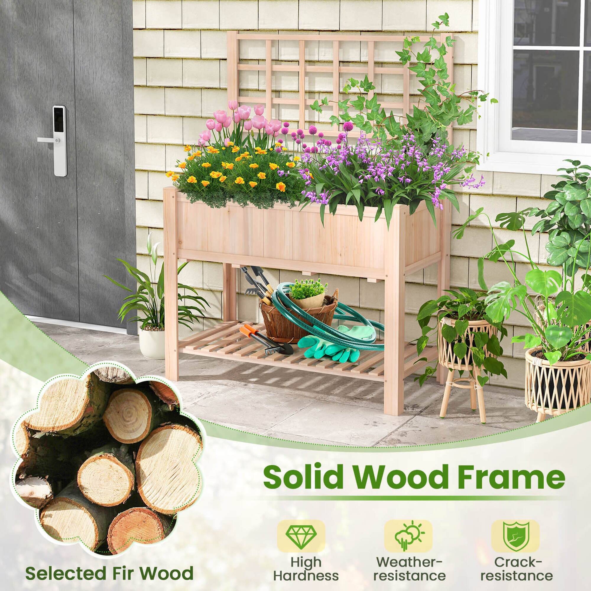 The text on the image reads: "Solid Wood Frame Selected Fir Wood High Weather-Crack-Hardness resistance resistance." This text is grouped and corrected as follows:

"Solid Wood Frame Selected Fir Wood High Weather-Crack-Hardness resistance resistance."