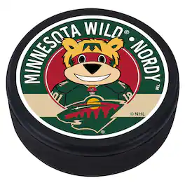 Mustang Drinkware - Minnesota Wild Mascot Hockey Puck - Multicolor