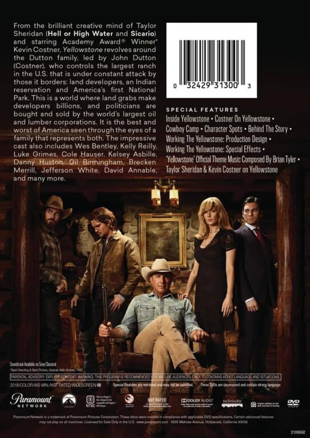 Alt View 1. Yellowstone: Season 1   - DVD.