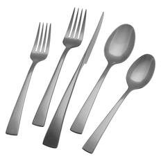 Front. ZWILLING - ZWILLING Bellasera 20-pc 18 10 Stainless Steel Flatware Set - Slate - Slate.