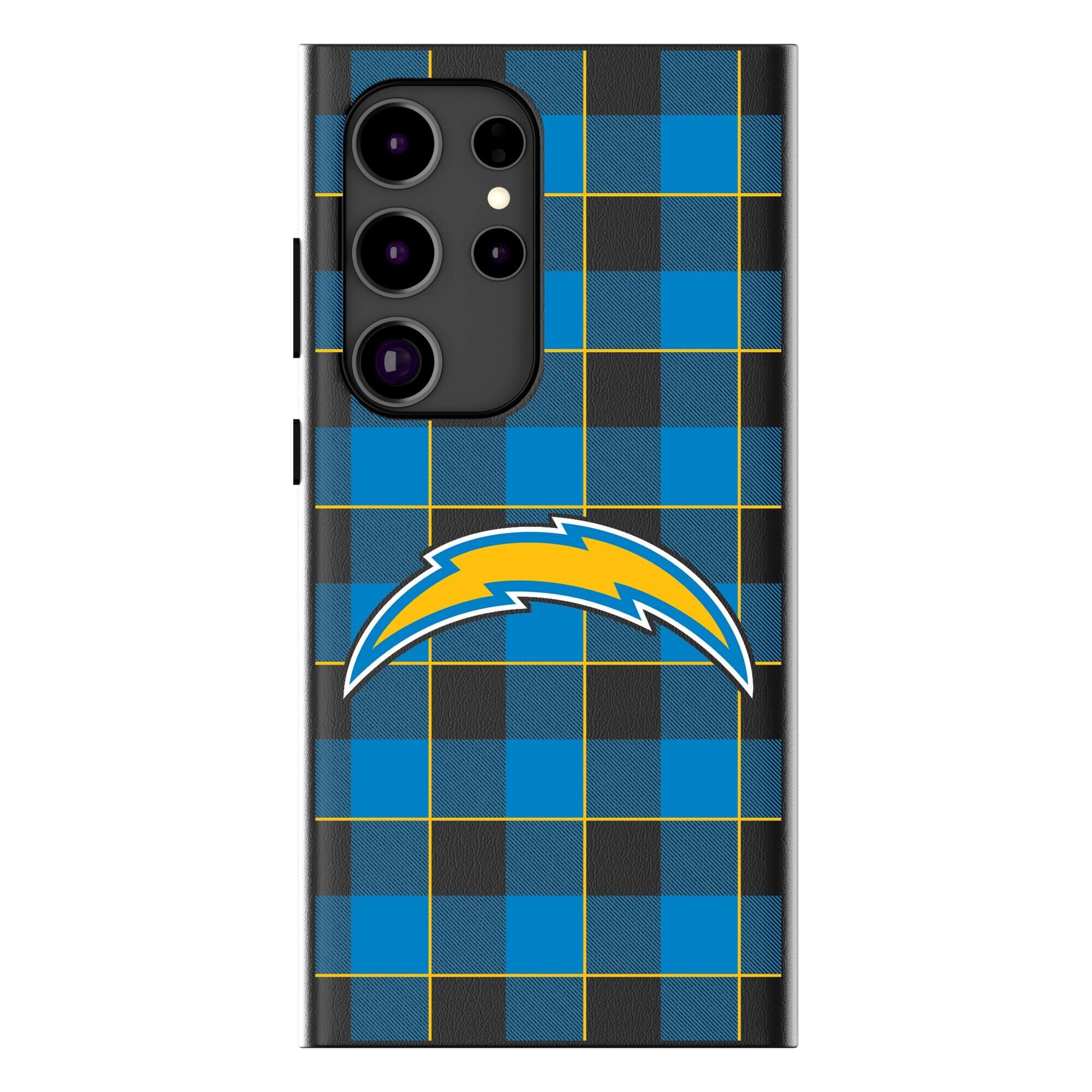 Keyscaper - NFL - Los Angeles Chargers Plaid Galaxy Magnetic Bump Case - S24 - Black price history on PriceWatchPro