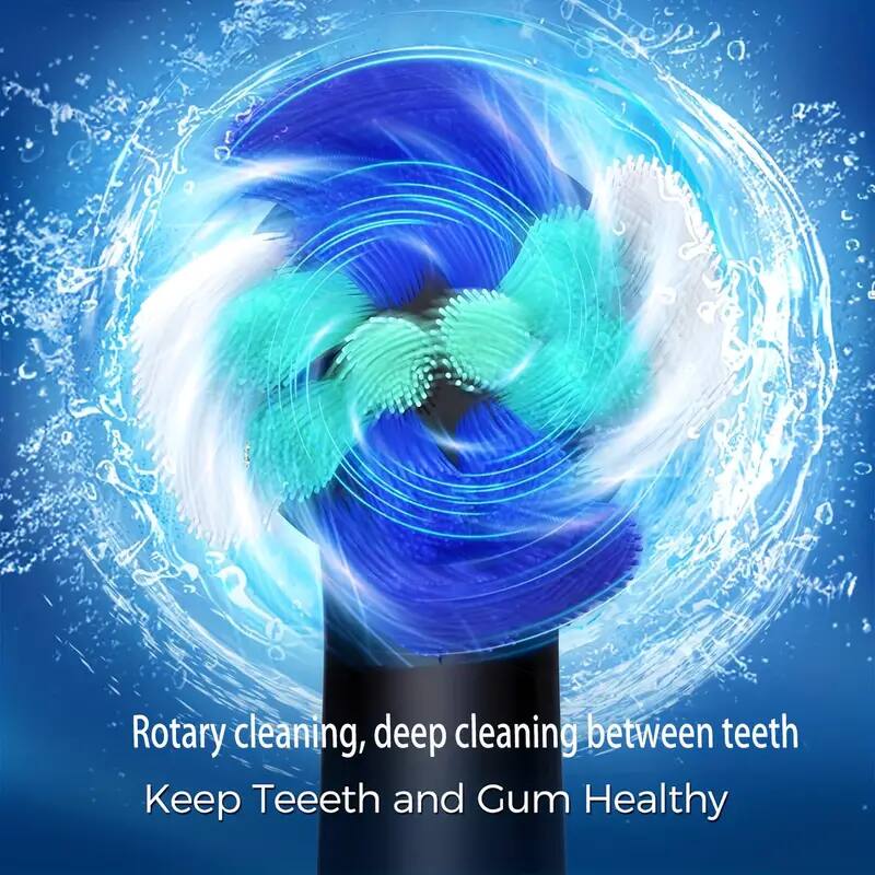 Rotary cleaning, deep cleaning between teeth  
Keep Teeth and Gum Healthy