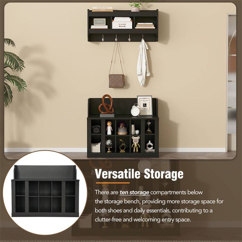 Versatile Storage

There are ten storage compartments below the storage bench, providing more storage space for both shoes and daily essentials, contributing to a clutter-free and welcoming entry space.