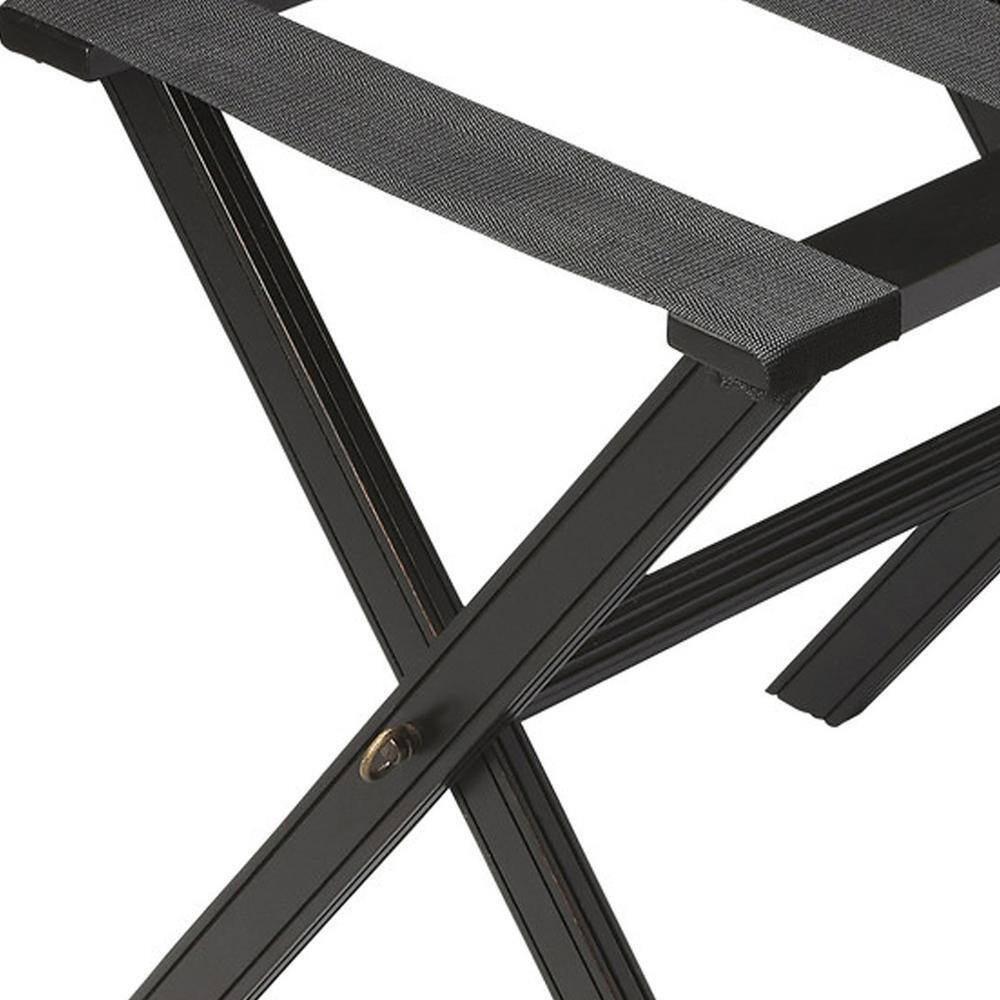 Back. Butler Specialty - Anthony Folding Luggage Rack - Black.