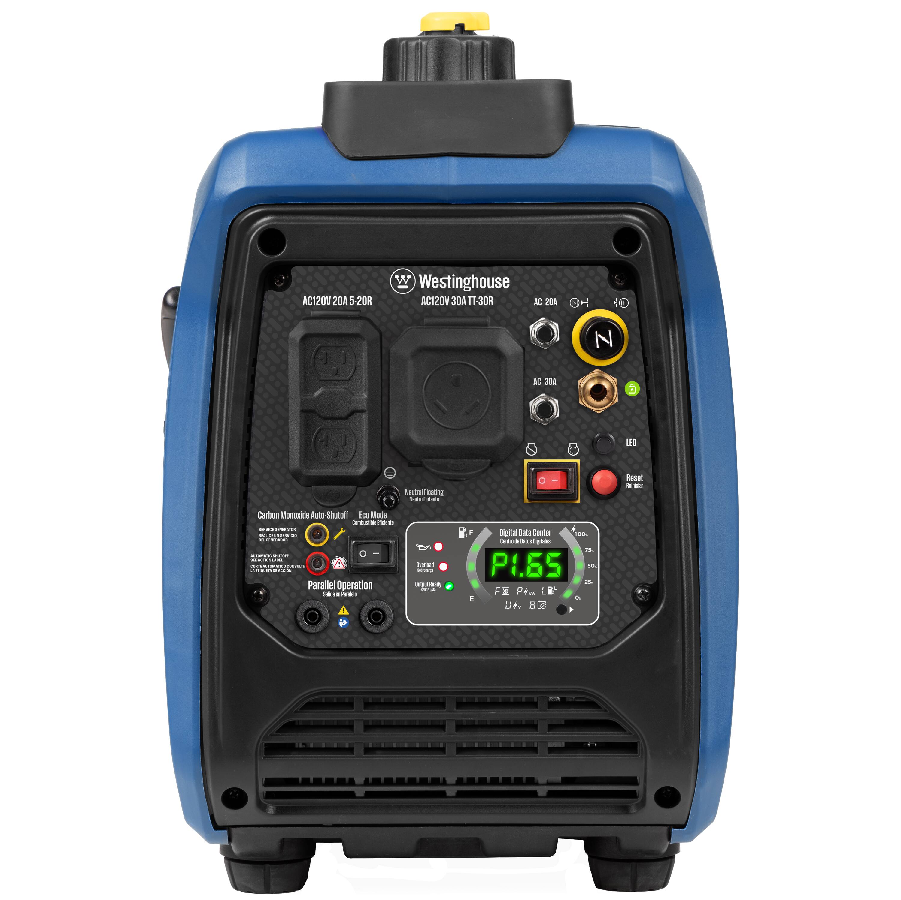 AC120V 20A 5-20R  
Westinghouse AC120V 30A T1-30R  
KC 201 N M 3  
Lia Nutra  
Carbon Monoxide Auto Shut-off  
Eco Mode  
Parallel Operation  
Digital Data Center  
P1.65  
FX P+  
U+ 80