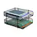 Front. Mind Reader - Stackable Paper Tray, Desktop Organizer, File Storage, Office, Metal Mesh, 10.5"L x 13.25"W x 7.5"H, 2 Pcs - Black.