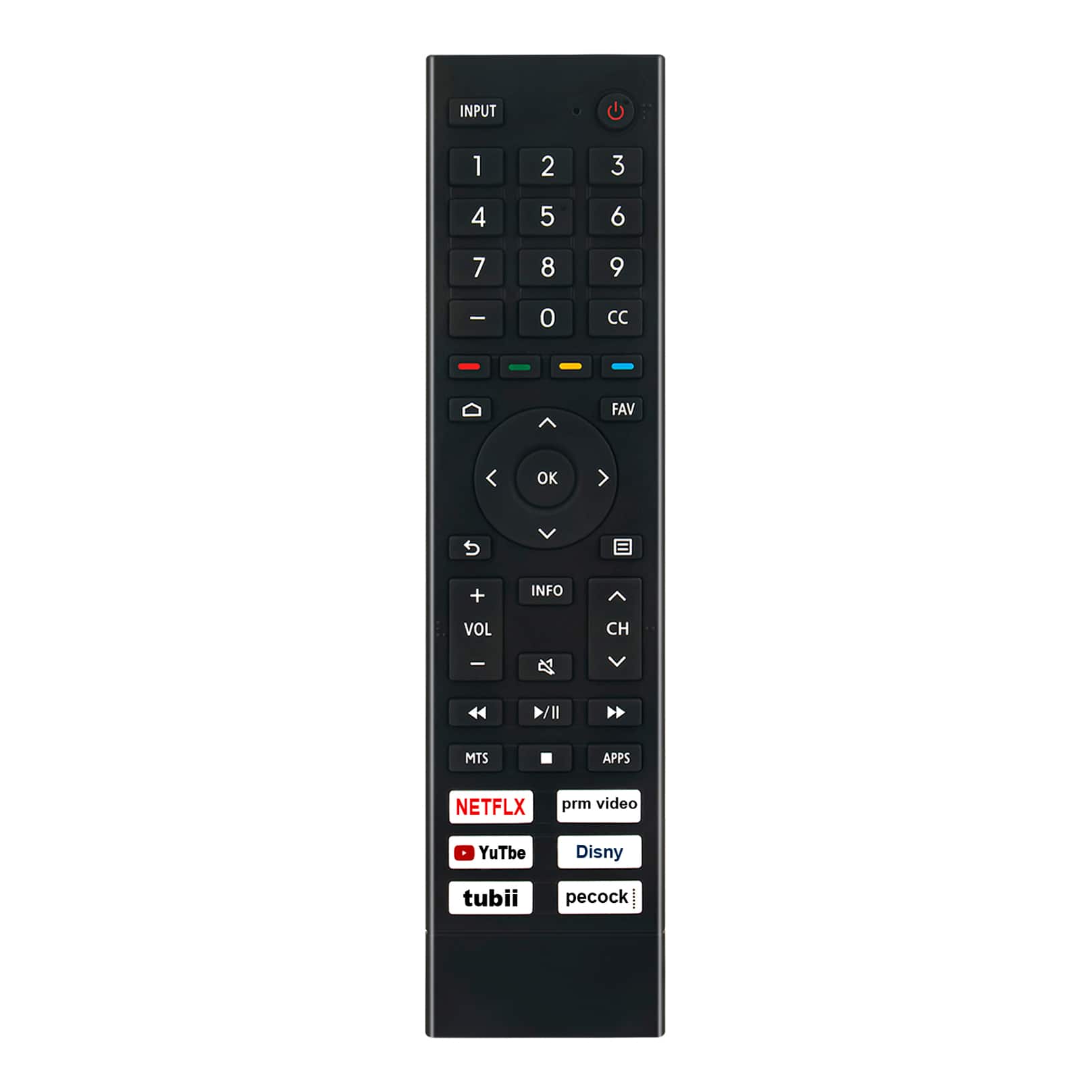 VINABTY - New ERF3Z80H ERF3J80H Replaced Remote Fits for Hisense An-droid 4K UHD Smart TV 32A4H 40A4H 43A4H 43A6G 50A6G 55A6G - Black