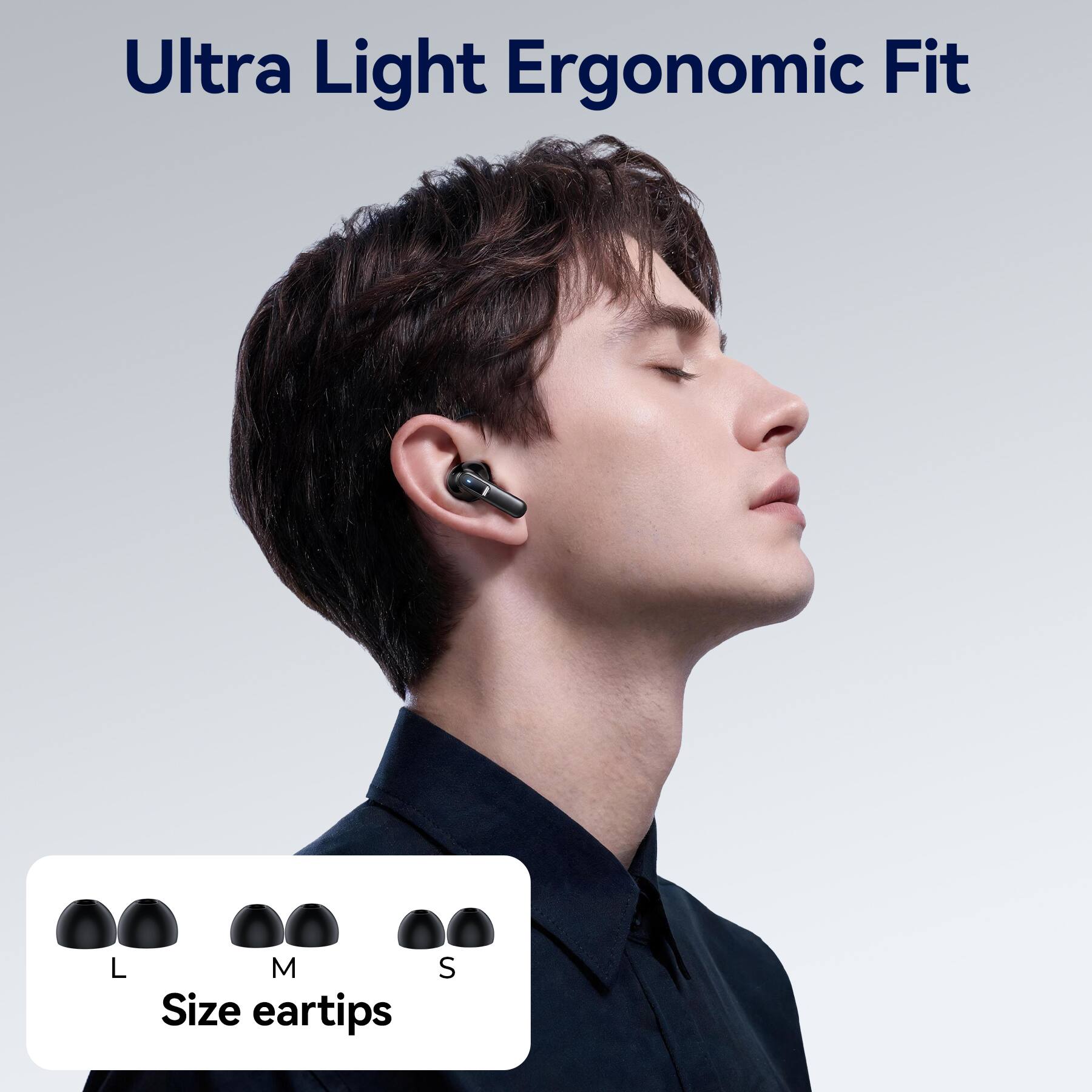 Ultra Light Ergonomic Fit

M S Size eartips